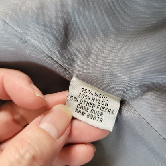 Mario De Pinto | MDP | Chic Gray VTG Double-Breasted Wool Blend Peacoat - Picture 5 of 12